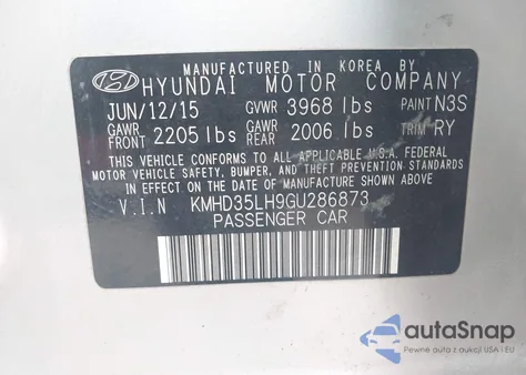 2016 Hyundai Elantra Gt from USA, damaged, VIN KMHD35LH9GU286873